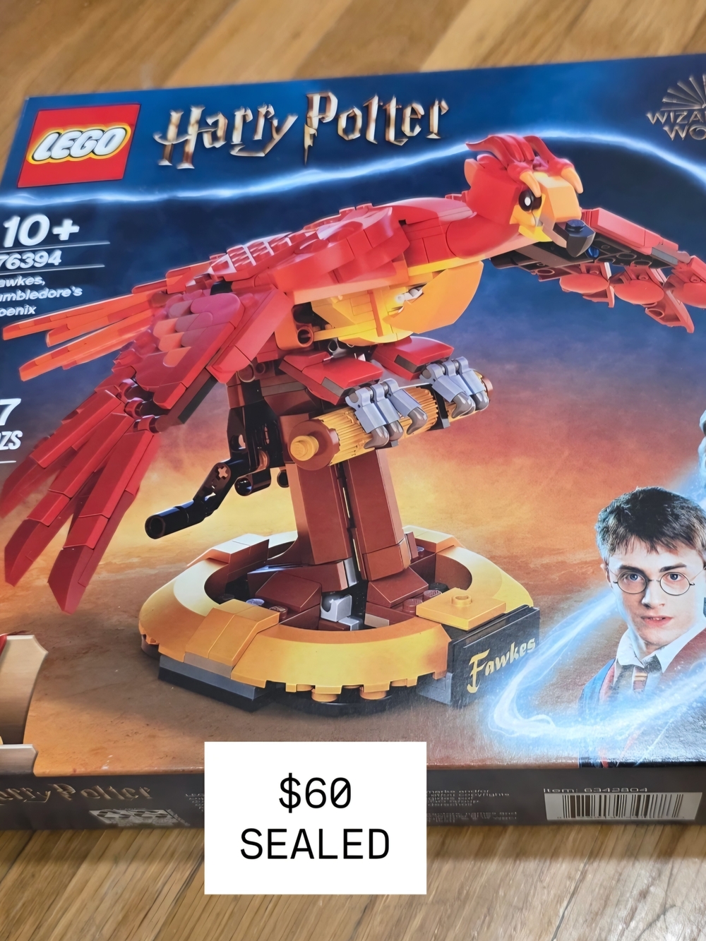 LEGO Harry Potter Red & Yellow Fawkes Phoenix Building Model